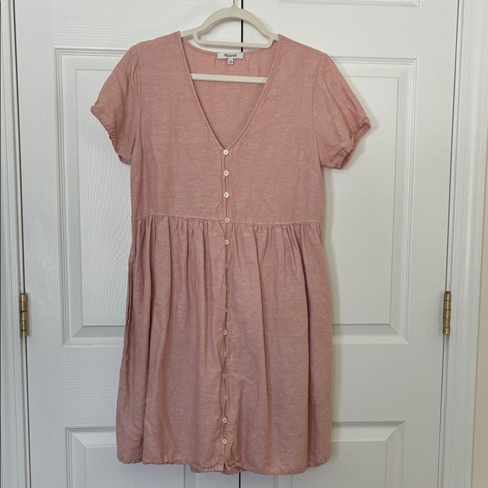 Madewell Pink Midi Dress XS